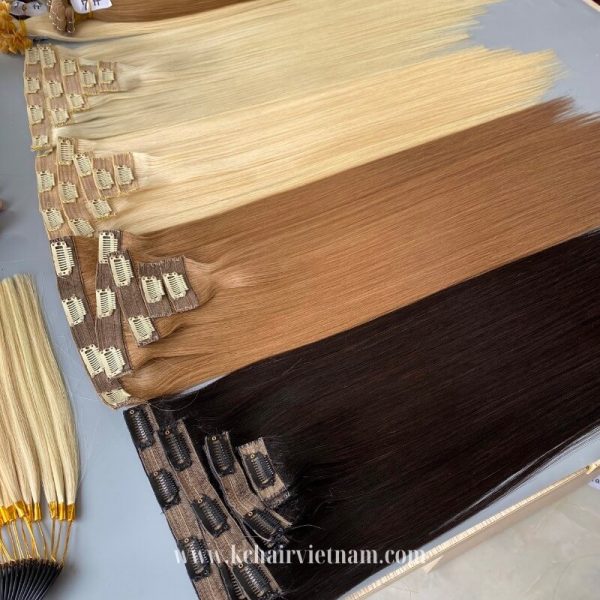 High-Quality-Clip-In-Hair-Extensions-Human-Hair-Wholesale-100%-Remy-Virgin-Hair-Straight-Color