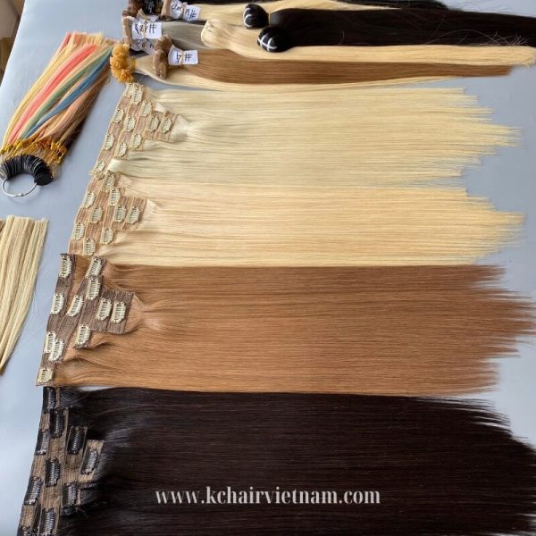 High-Quality-Clip-In-Hair-Extensions-Human-Hair-Wholesale-100%-Remy-Virgin-Hair-Straight-Color